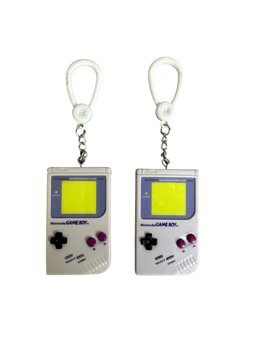 Nintendo Game Boy Classic Console Backpack Buddy Keychain Lot of 2